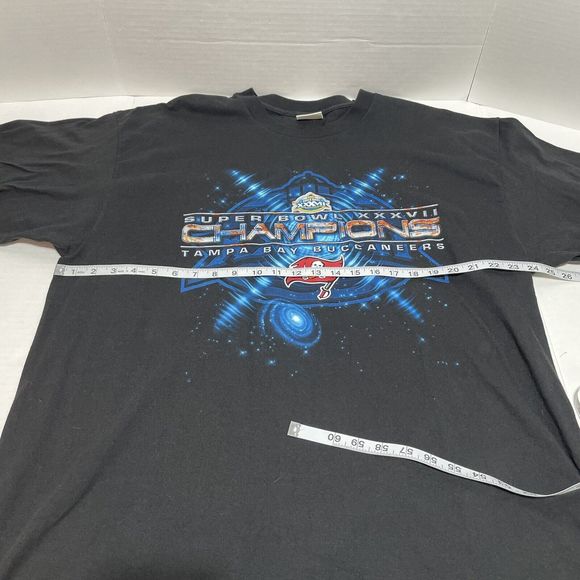 Vintage Tampa Bay Buccaneers Shirt 2XL 2003 NFL Super Bowl 37 XXXVII Lee Sport - Picture 7 of 8